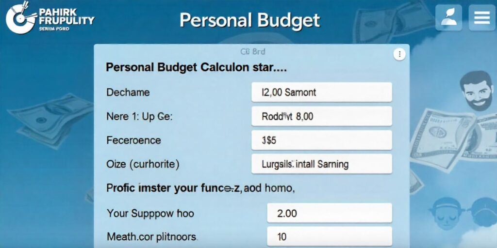 Free tire savings budget planner screenshot